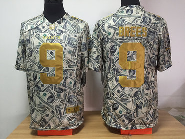 Nike Saints 9 Drew Brees Grey US Dollar Fashion Limited Jersey Nike Saints 9 Drew Brees Grey US Dollar Fashion Limited Jersey