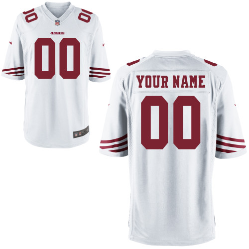 Nike San Francisco 49ers Youth Customized Game White Jersey Nike San Francisco 49ers Youth Customized Game White Jersey