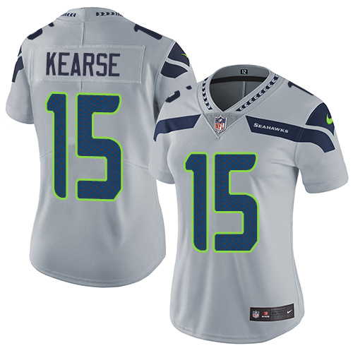 Nike Seahawks #15 Jermaine Kearse Grey Alternate Women's Stitched NFL Vapor Untouchable Limited Jersey Nike Seahawks #15 Jermaine Kearse Grey Alternate Women's Stitched NFL Vapor Untouchable Limited Jersey