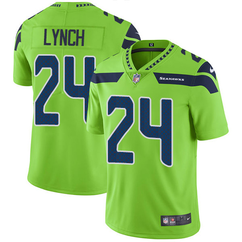 Nike Seahawks #24 Marshawn Lynch Green Youth Stitched NFL Limited Rush Jersey Nike Seahawks #24 Marshawn Lynch Green Youth Stitched NFL Limited Rush Jersey