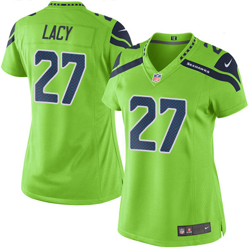 Nike Seahawks #27 Eddie Lacy Green Women's Stitched NFL Limited Rush Jersey Nike Seahawks #27 Eddie Lacy Green Women's Stitched NFL Limited Rush Jersey