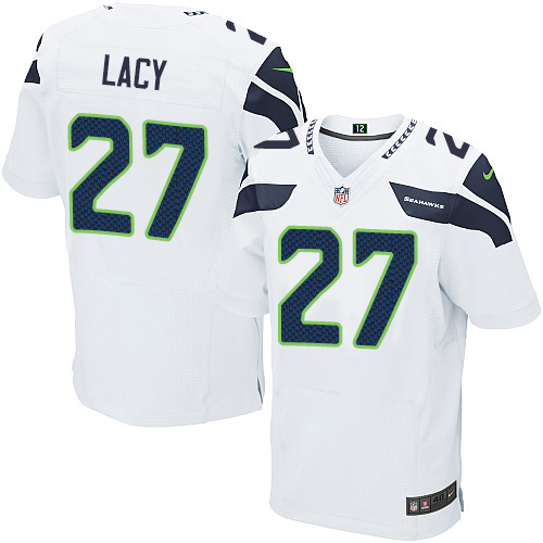 Nike Seahawks #27 Eddie Lacy White Men's Stitched NFL Elite Jersey