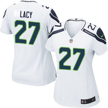 Nike Seahawks #27 Eddie Lacy White Women's Stitched NFL Elite Jersey Nike Seahawks #27 Eddie Lacy White Women's Stitched NFL Elite Jersey