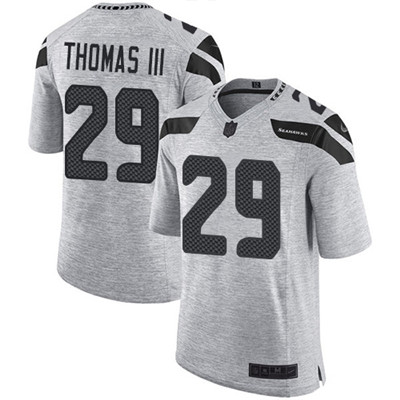 Nike Seahawks #29 Earl Thomas III Gray Men's Stitched NFL Limited Gridiron Gray II Jersey