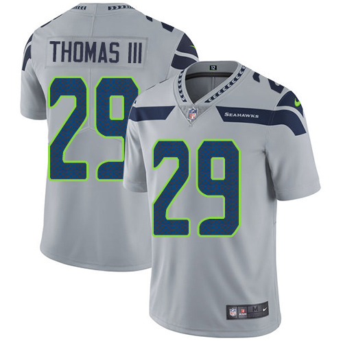 Nike Seahawks #29 Earl Thomas III Grey Alternate Men's Stitched NFL Vapor Untouchable Limited Jersey Nike Seahawks #29 Earl Thomas III Grey Alternate Men's Stitched NFL Vapor Untouchable Limited Jersey