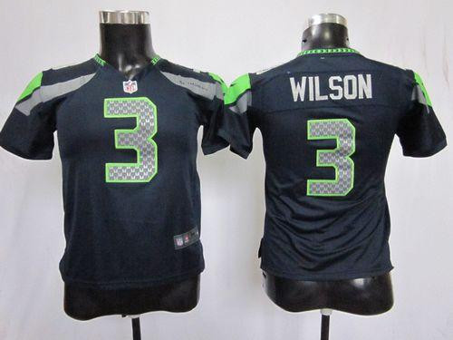 Nike Seahawks #3 Russell Wilson Steel Blue Team Color Youth Stitched NFL Elite Jersey Nike Seahawks #3 Russell Wilson Steel Blue Team Color Youth Stitched NFL Elite Jersey