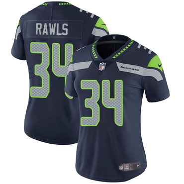 Nike Seahawks #34 Thomas Rawls Steel Blue Team Color Women's Stitched NFL Vapor Untouchable Limited Jersey Nike Seahawks #34 Thomas Rawls Steel Blue Team Color Women's Stitched NFL Vapor Untouchable Limited Jersey