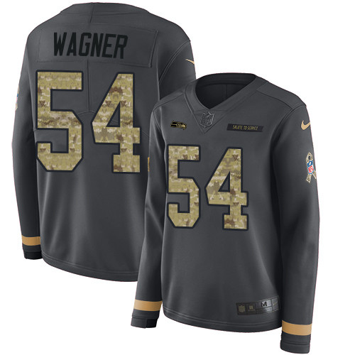 Nike Seahawks #54 Bobby Wagner Anthracite Salute to Service