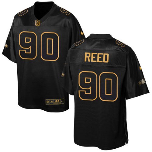 Nike Seahawks #90 Jarran Reed Black Men's Stitched NFL Elite Pro Line Gold Collection Jersey Nike Seahawks #90 Jarran Reed Black Men's Stitched NFL Elite Pro Line Gold Collection Jersey