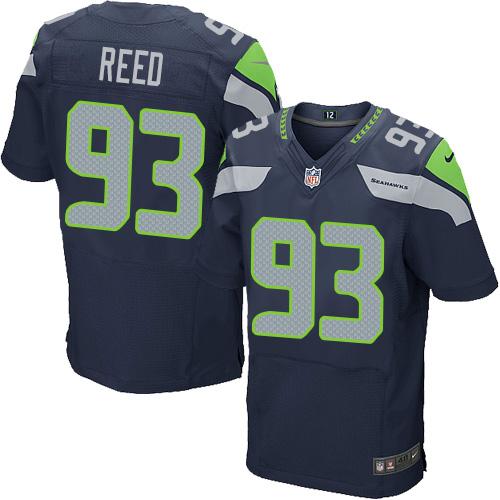 Nike Seahawks #93 Jarran Reed Steel Blue Team Color Men's Stitched NFL Elite Jersey Nike Seahawks #93 Jarran Reed Steel Blue Team Color Men's Stitched NFL Elite Jersey