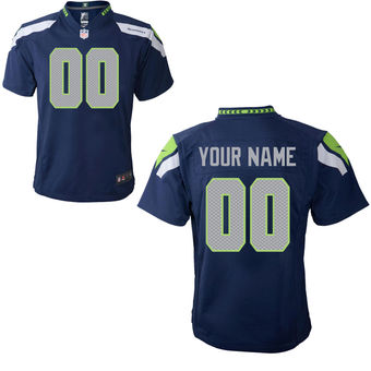 Nike Seattle Seahawks Preschool Customized Team Color Game Jersey