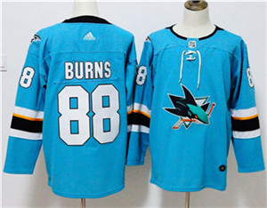 Nike Sharks #88 Brent Burns Teal Adidas Jersey