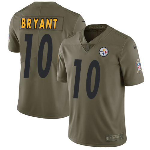 Nike Steelers #10 Martavis Bryant Olive Men's Stitched NFL Limited 2017 Salute to Service Jersey