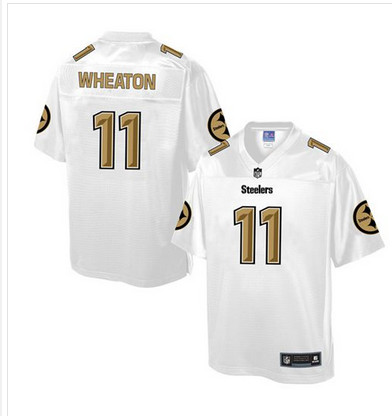 Nike Steelers #11 Markus Wheaton White Men's NFL Pro Line Fashion Game Jersey