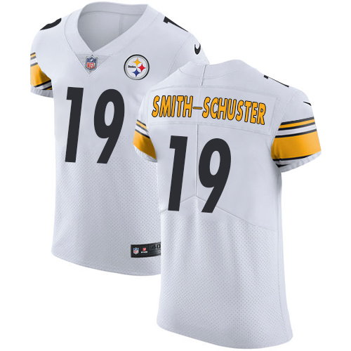 Nike Steelers #19 JuJu Smith-Schuster White Men's Stitched NFL Vapor Untouchable Elite Jersey Nike Steelers #19 JuJu Smith-Schuster White Men's Stitched NFL Vapor Untouchable Elite Jersey