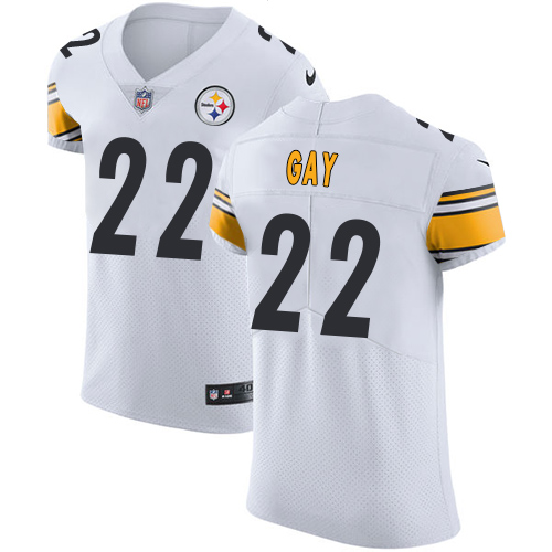 Nike Steelers #22 William Gay White Men's Stitched NFL Vapor Untouchable Elite Jersey