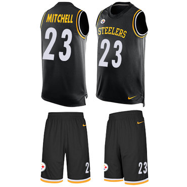 Nike Steelers #23 Mike Mitchell Black Team Color Men's Stitched NFL Limited Tank Top Suit Jersey Nike Steelers #23 Mike Mitchell Black Team Color Men's Stitched NFL Limited Tank Top Suit Jersey