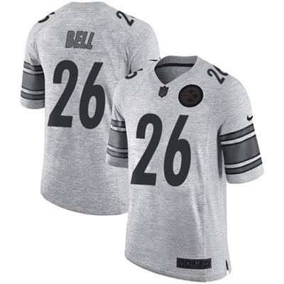 Nike Steelers #26 Le'Veon Bell Gray Men's Stitched NFL Limited Gridiron Gray II Jersey Nike Steelers #26 Le'Veon Bell Gray Men's Stitched NFL Limited Gridiron Gray II Jersey