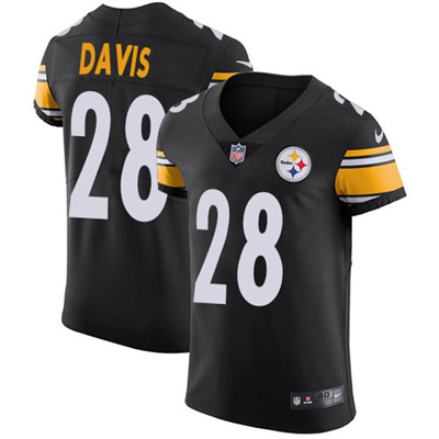 Nike Steelers #28 Sean Davis Black Team Color Men's Stitched NFL Vapor Untouchable Elite Jersey Nike Steelers #28 Sean Davis Black Team Color Men's Stitched NFL Vapor Untouchable Elite Jersey