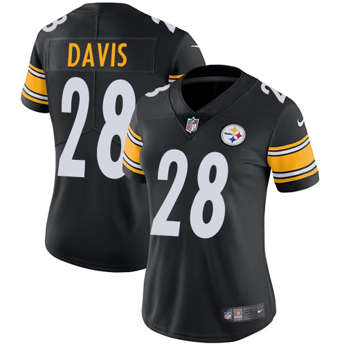 Nike Steelers #28 Sean Davis Black Team Color Women's Stitched NFL Vapor Untouchable Limited Jersey Nike Steelers #28 Sean Davis Black Team Color Women's Stitched NFL Vapor Untouchable Limited Jersey