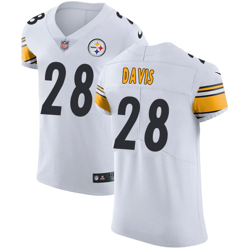 Nike Steelers #28 Sean Davis White Men's Stitched NFL Vapor Untouchable Elite Jersey Nike Steelers #28 Sean Davis White Men's Stitched NFL Vapor Untouchable Elite Jersey
