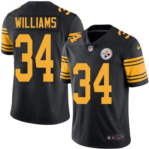 Nike Steelers #34 DeAngelo Williams Black Men's Stitched NFL Limited Rush Jersey Nike Steelers #34 DeAngelo Williams Black Men's Stitched NFL Limited Rush Jersey