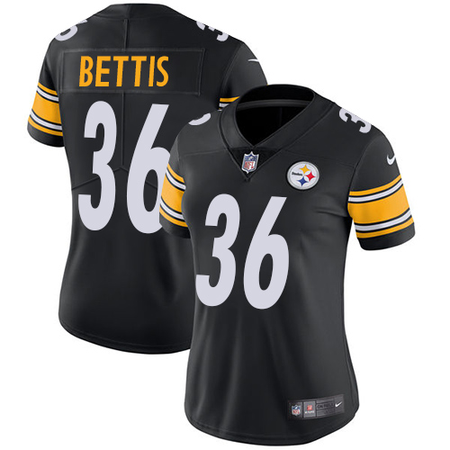 Nike Steelers #36 Jerome Bettis Black Team Color Women's Stitched NFL Vapor Untouchable Limited Jersey Nike Steelers #36 Jerome Bettis Black Team Color Women's Stitched NFL Vapor Untouchable Limited Jersey