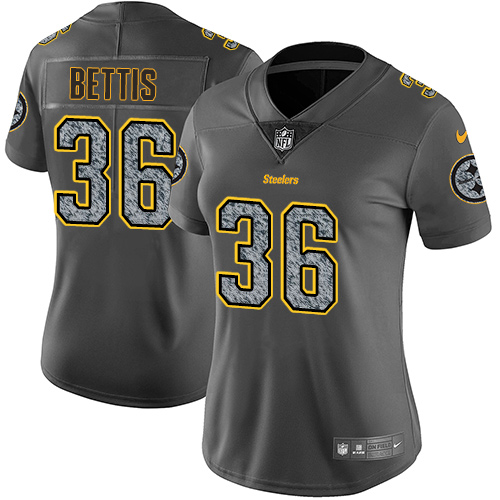 Nike Steelers #36 Jerome Bettis Gray Static Women's NFL Vapor Untouchable Game Jersey Nike Steelers #36 Jerome Bettis Gray Static Women's NFL Vapor Untouchable Game Jersey