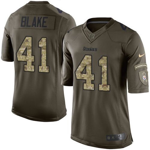 Nike Steelers #41 Antwon Blake Green Men's Stitched NFL Limited Salute to Service Jersey