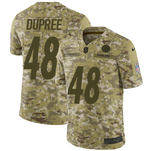 Nike Steelers #48 Bud Dupree Camo Men's Stitched NFL Limited 2018 Salute To Service Jersey Nike Steelers #48 Bud Dupree Camo Men's Stitched NFL Limited 2018 Salute To Service Jersey