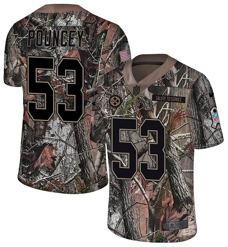 Nike Steelers #53 Maurkice Pouncey Camo Men's Stitched NFL Limited Rush Realtree Jersey Nike Steelers #53 Maurkice Pouncey Camo Men's Stitched NFL Limited Rush Realtree Jersey
