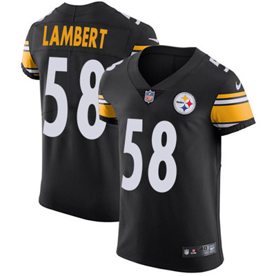 Nike Steelers #58 Jack Lambert Black Team Color Men's Stitched NFL Vapor Untouchable Elite Jersey Nike Steelers #58 Jack Lambert Black Team Color Men's Stitched NFL Vapor Untouchable Elite Jersey