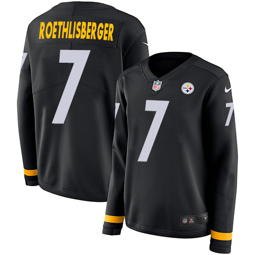 Nike Steelers #7 Ben Roethlisberger Black Team Color Women's Stitched Nike Steelers #7 Ben Roethlisberger Black Team Color Women's Stitched