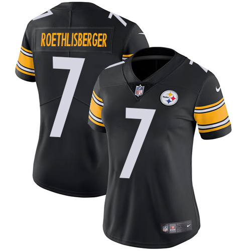 Nike Steelers #7 Ben Roethlisberger Black Team Color Women's Stitched NFL Vapor Untouchable Limited Jersey Nike Steelers #7 Ben Roethlisberger Black Team Color Women's Stitched NFL Vapor Untouchable Limited Jersey