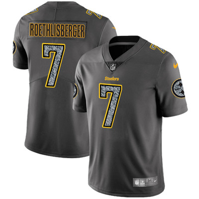 Nike Steelers #7 Ben Roethlisberger Gray Static Youth NFL Vapor Untouchable Game Jersey Nike Steelers #7 Ben Roethlisberger Gray Static Youth NFL Vapor Untouchable Game Jersey