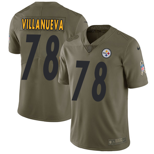 Nike Steelers #78 Alejandro Villanueva Olive Youth Stitched NFL Limited 2017 Salute to Service Jersey Nike Steelers #78 Alejandro Villanueva Olive Youth Stitched NFL Limited 2017 Salute to Service Jersey