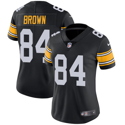 Nike Steelers #84 Antonio Brown Black Alternate Women's Stitched NFL Vapor Untouchable Limited Jersey Nike Steelers #84 Antonio Brown Black Alternate Women's Stitched NFL Vapor Untouchable Limited Jersey