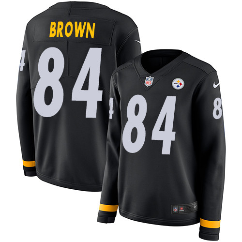 Nike Steelers #84 Antonio Brown Black Team Color Women's Stitched Nike Steelers #84 Antonio Brown Black Team Color Women's Stitched