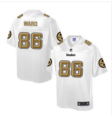 Nike Steelers #86 Hines Ward White Men's NFL Pro Line Fashion Game Jersey