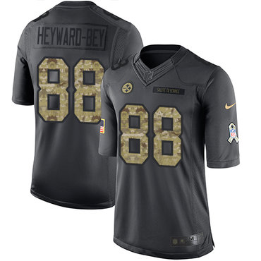 Nike Steelers #88 Darrius Heyward-Bey Black Youth Stitched NFL Limited 2016 Salute to Service Jersey Nike Steelers #88 Darrius Heyward-Bey Black Youth Stitched NFL Limited 2016 Salute to Service Jersey