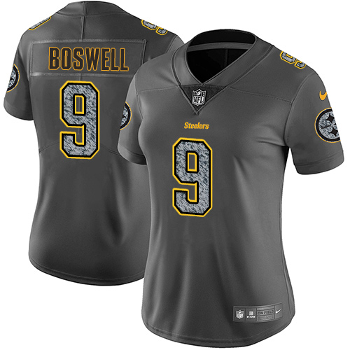 Nike Steelers #9 Chris Boswell Gray Static Women's NFL Vapor Untouchable Game Jersey Nike Steelers #9 Chris Boswell Gray Static Women's NFL Vapor Untouchable Game Jersey
