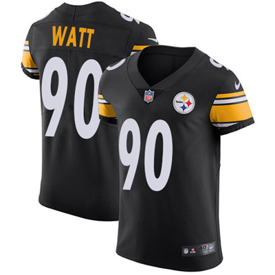 Nike Steelers #90 T. J. Watt Black Team Color Men's Stitched NFL Vapor Untouchable Elite Jersey Nike Steelers #90 T. J. Watt Black Team Color Men's Stitched NFL Vapor Untouchable Elite Jersey