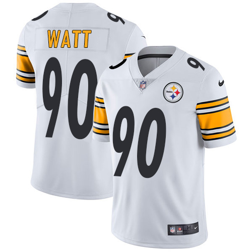 Nike Steelers #90 T. J. Watt White Youth Stitched NFL Vapor Untouchable Limited Jersey Nike Steelers #90 T. J. Watt White Youth Stitched NFL Vapor Untouchable Limited Jersey