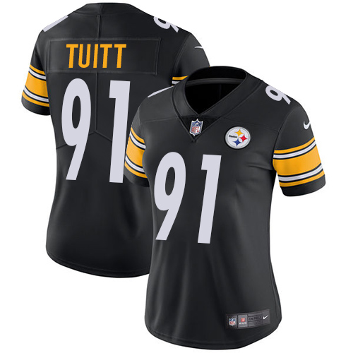 Nike Steelers #91 Stephon Tuitt Black Team Color Women's Stitched NFL Vapor Untouchable Limited Jersey Nike Steelers #91 Stephon Tuitt Black Team Color Women's Stitched NFL Vapor Untouchable Limited Jersey