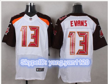 Nike Tampa Bay Buccaneers #13 Mike Evans White Men's Stitched NFL New Elite Jersey