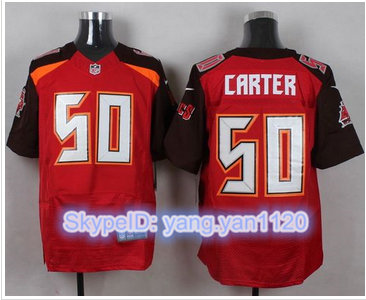 Nike Tampa Bay Buccaneers #50 Bruce Carter Red Team Color Men's Stitched NFL New Elite Jersey Nike Tampa Bay Buccaneers #50 Bruce Carter Red Team Color Men's Stitched NFL New Elite Jersey