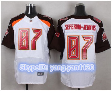 Nike Tampa Bay Buccaneers #87 Austin Seferian-Jenkins White Men's Stitched NFL New Elite Jersey