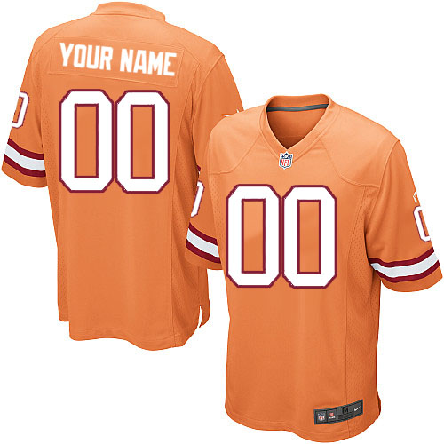 Nike Tampa Bay Buccaneers Customized Game Saffron Yellow Jerseys