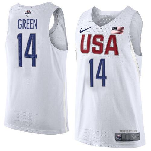 Nike Team USA #14 Draymond Green White 2016 Dream Team Game NBA Jersey Nike Team USA #14 Draymond Green White 2016 Dream Team Game NBA Jersey