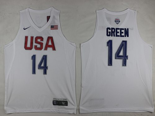 Nike Team USA #14 Draymond Green White 2016 Dream Team Stitched NBA Jersey Nike Team USA #14 Draymond Green White 2016 Dream Team Stitched NBA Jersey